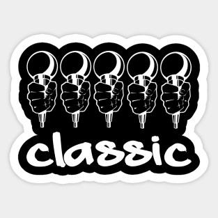 5 Mic Classic Sticker